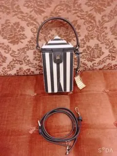 SALE Kate Spade パーティバッグ ストライプ クロスボディ 新品のサムネイル