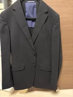 黒 シャドーストライプ 青山ビジネススーツ 上下