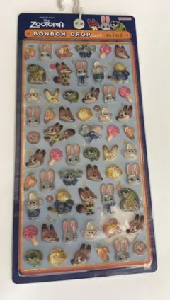 ズートピア　Zootopia ボンボンドロップシール　ミニ