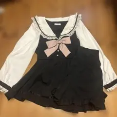 LIZ LISA セーラーカラーセットアップ　黒　長袖