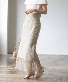 NOBLE リバーレースIラインスカート