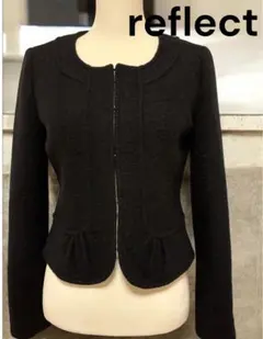 ジャケットカーディガン ノーカラージャケット