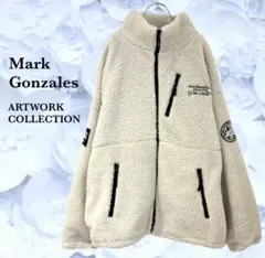 美品『マークゴンザレス』ボア ジャケット【LL】アイボリー ジップアップ