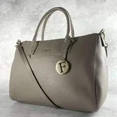 極美品✨フルラ リンダ 2way ハンド ショルダーバッグ オールレザー 本革