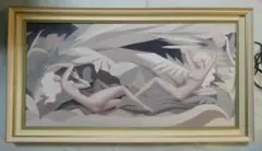大型油絵 人物　額付き　東郷青児　【　人物　】手描き　80×40cm 2026年最新】東郷青児 油絵の人気アイテム - メルカリ