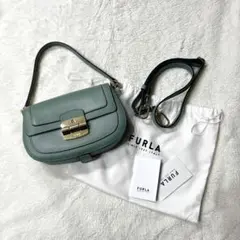 FURLA フルラ CLUB2 ショルダーバッグ Mineral Green