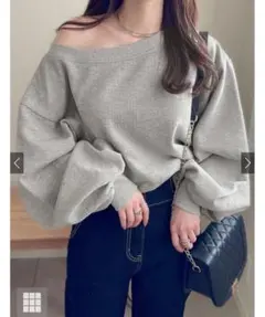 オフショルダースウェットトップス[pm392]