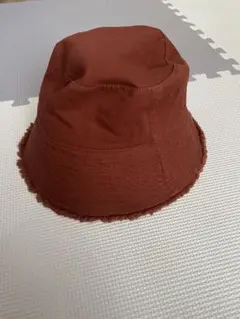 バケットハット　フリンジ　オレンジ　ブラウン