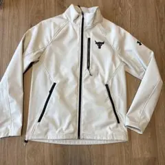 ホワイト フルジップジャケット メンズ
