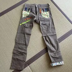 UP Smile デザイン ブラウンチノパン