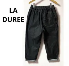 LA DUREE ★ 丸ポケット デニム ブラック 変形 ラデュレ
