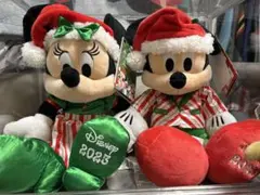 可愛い♡X'mas ver ミッキー ミニー ぬいぐるみセット
