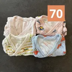 UNIQLO ボディースーツ 70 x 4着のサムネイル