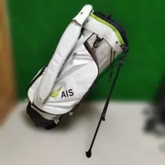 メーカー不明 AIS キャディバッグ ホワイト/グリーン