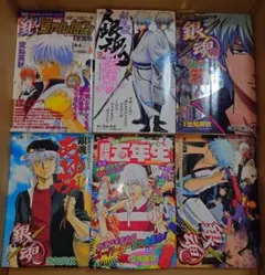 6冊の　銀魂　の関連本　全巻を読み終えた方、どうですか？　マンガ　漫画