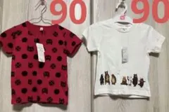 キッズTシャツ　90cm 西松屋　猫　動物　おしゃれ　新品