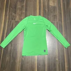 ナイキ NIKE PRO コンプレッション 長袖シャツ インナー L グリーン