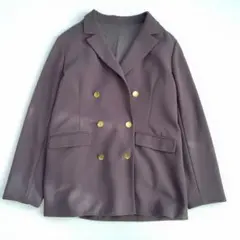エミリアン 手洗いできるハイストレッチジョーゼット 金ボタンダブルジャケット Lのサムネイル