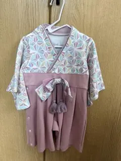 mocmof 袴ロンパース 70 ピンクのサムネイル