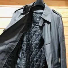 ★極美品★バーバリーブラックレーベル シングル トレンチコート ライナー付