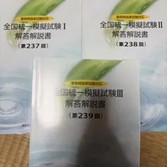 全国統一模試解答解説書3冊セット、必須対策問題集 2026年最新】統一模試iiiの人気アイテム - メルカリ