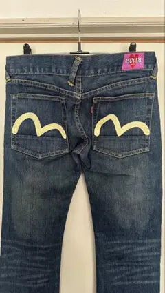 evisu ダークブルーデニム スリムフィット