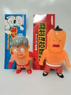 コンビクト キン肉マン 幼少期 テリーマン ラーメンマン（クリア）ソフビ　日本製 コンビクト キン肉マン 幼少期 テリーマン ラーメンマン（クリア