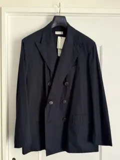 DRIES VAN NOTEN 21SS テーラードジャケット ダブル ネイビーのサムネイル