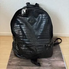✨希少✨ノースフェイス　クロコ型押し　バックパック　リュック　ブラック　2層のサムネイル