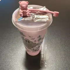 スタバミステリーカラーチェンジングリユーザブルコールドカップ 710ml ピンク