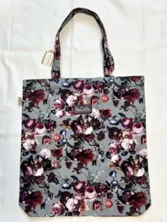 NaRaYa 花柄 エコバッグ 100%コットン　A4 薔薇のプリントのサムネイル