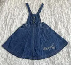 メゾピアノ デニムジャンバースカート　130