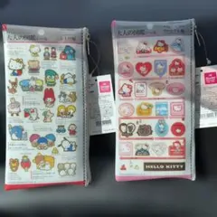 大人の図鑑シール　ハローキティ キャラクターシール ペンケース