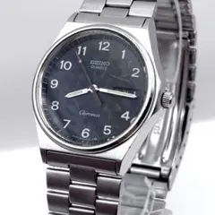 稼働品 新品電池 セイコー クロノス デイデイト 黒文字盤 クォーツ メンズ