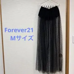 《まとめ買い割引中》FOREVER 21 ブラック レースロングスカート M