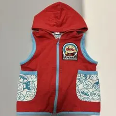 アンパンマン フード付きベスト サイズ95 赤