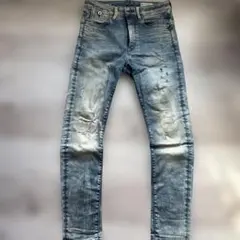 G-STAR RAW 立体裁断 クラッシュデニム W35相当 クラッシュ加工 - メルカリ