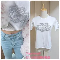 Treat Ürself rhinestone T-shirts Tシャツ 白のサムネイル