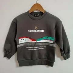 リバーシブルスパンコールトレーナ新幹線トレーナー 110