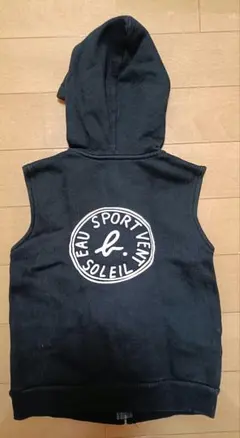 agnes b. フード付きベスト 120 黒