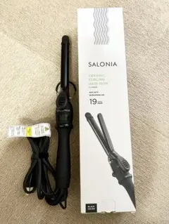 SALONIA カールヘアアイロン 19mm ブラック
