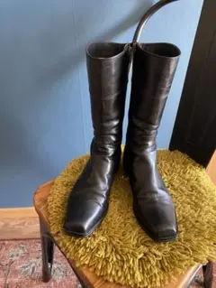 美品 マーガレットハウエルアイデア　ショートブーツ　黒　 24cm