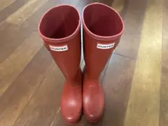 キッズ HUNTER レインブーツ レッド19-20.7cm - メルカリ