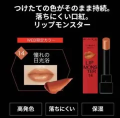 【web限定】リップモンスター 14 憧れの日光浴