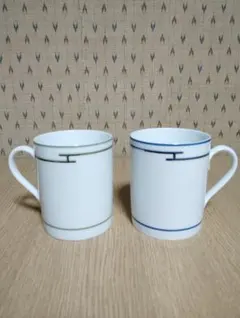 未使用品】エルメス リズム マグカップ レッド/グリーンセット - メルカリ