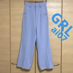 GRL センタープレスストレートパンツ[ai07]