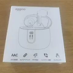 aggoo Bluetooth 5.4 ENC ワイヤレスイヤホン ブラック