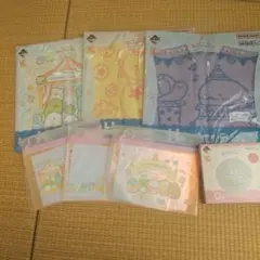 すみっコぐらし ハンドタオル3枚&ポーチ3個&ガラス小皿&ハッピーセット