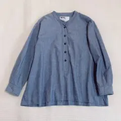 MHL.　バンドカラーシャツ　コットン　III　ゆったり　マーガレットハウエル