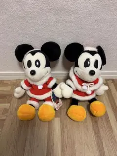 美品　サンタクロース　ミッキーマウス　ミニーマウスクリスマス　レトロ